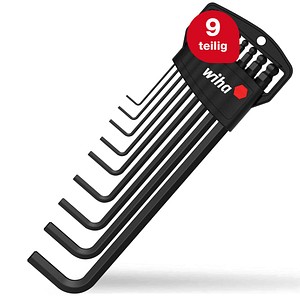 WIHA 03992 - Stiftschlüssel Set im Classic Halter, Sechskant-Kugelkopf, 10-tl