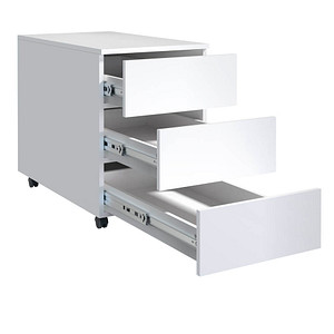 4051814419355 - Rollcontainer Beistellcontainer mit Schubladen Maße ca H 55 x B 39 x T 45 70 cm Bürocontainer - Dalosa 3 Schubladen