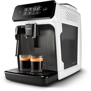 Philips EP1223/00 Kaffeevollautomat mit 15 bar Pumpendruck und Kegelmahlwerk in Weiß