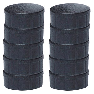 MAUL Magnete schwarz, Kunststoff Ø 1,5 cm, 10 St.