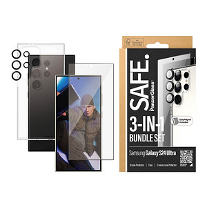 SAFE. by PanzerGlass™ 3-in-1 Bundle Schutz-Set für Samsung Galaxy S24 Ultra  >> büroshop24