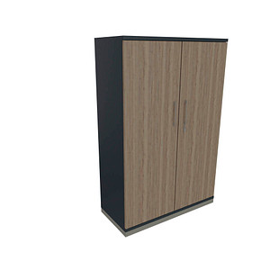 4260649682302 - fm Aktenschrank Oldenburg 4260649682302 lavagrau eiche 3 Fachböden 800 x 442 x 1517 cm