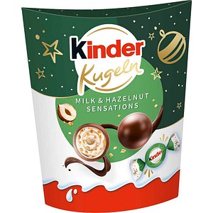 Kinder Kugeln Milk & Hazelnut Sensations 90G - Großpackung - Einzeln Verpackte Schoko-Kugeln - Milchcremefüllung - Haselnussstückchen. 10 Einzeln Aus - Image 2
