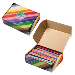 folia Pfeifenreiniger bunt Chenilledraht-Mix Jumbo Ø 4,0 –  8,0 mm, 700 St.