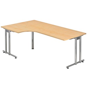 NS82 Schreibtisch ahorn L-Form