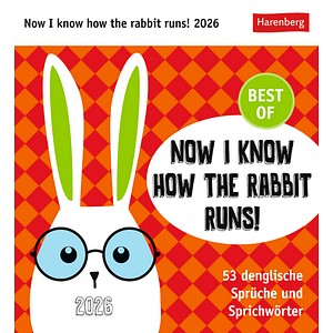 9783840036521 - Now I know how the rabbit runs Postkartenkalender 2026 - 53 denglische Sprüche und Sprichwörter 9783840036521 - Now I know how the rabbit runs Postkartenkalender 2026 - 53 denglische Sprüche und Sprichwörter
