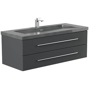 4251982676929 - POSSEIK Waschbecken mit Unterschrank YAMO 130 grafit 1300 x 450 x 500 cm