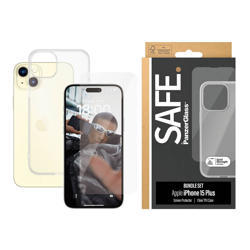 SAFE. by PanzerGlass® TPU Case iPhone 15 Plus