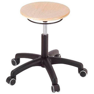 4260046923046 -  Hocker 09053 Assistant Basic buche mit Rollen höhenverstellbar bis 120kg 4260046923046 Meychair