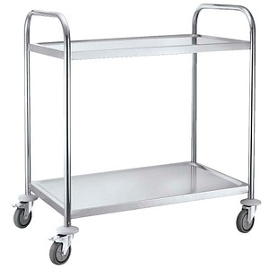 Neutral Servierwagen Silber 84,5 x 52,5 x 94,0 cm