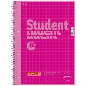 5 BRUNNEN Collegeblöcke Student DIN A4 kariert