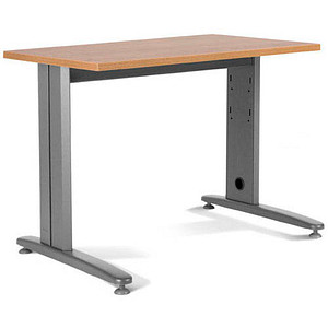 8427951200884 - Schreibtisch Metal 2000ACR08 manuell höhenverstellbar 72-82cm (H) 120x60cm (BxT) rechteckig eiche   grau 8427951200884 Roca
