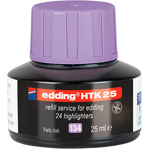 Edding HTK 25 Nachfülltinte Textmarker Pastellviolett 25 ml