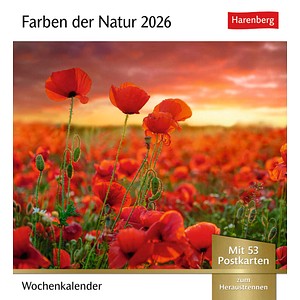 9783840036491 - Farben der Natur Postkartenkalender 2026 - Wochenkalender mit 53 Postkarten