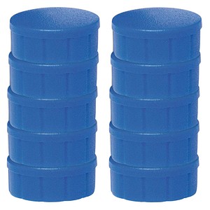 MAUL Magnete blau, Kunststoff Ø 1,5 cm, 10 St.