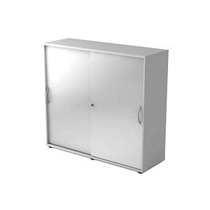 4032062140680 - Schiebetürenschrank 1753 (H x B x T) 1200 x 1110 x 400 mm 3 Ordnerhöhen abschließbar grau silber 4032062140680 Hammerbacher