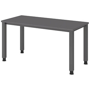 4032062323342 - QS614 Schreibtisch grafit rechteckig 4-Fuß-Gestell grau 1400 x 672 cm 4032062323342 - QS614 Schreibtisch grafit rechteckig 4-Fuß-Gestell grau 1400 x 672 cm