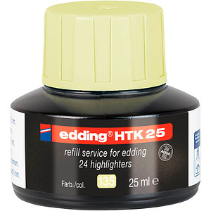 Edding HTK 25 Nachfülltinte Marker Refill Gelb 25 ml
