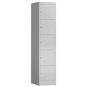4061815858114 - Schließfachschrank ClassiX lichtgrau X-523510 5 Schließfächer 415 x 500 x 1800 cm 4061815858114 LÜLLMANN