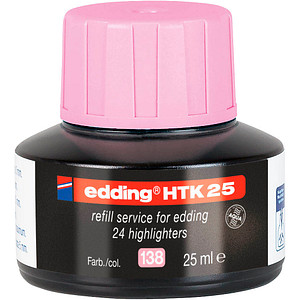 Edding HTK 25 Nachfülltinte - Pastellrosa - 25 ml