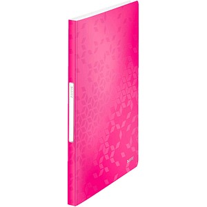 Leitz Sichtbuch WOW 4632-00-23, pink metallic, A4, mit 40 Hüllen, Polypropylen (PP) 4002432106134 Leitz