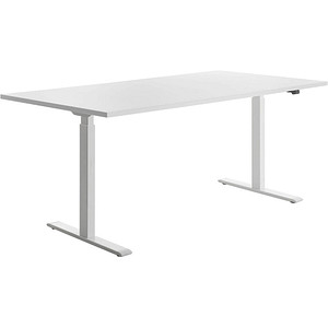 4014296860800 - Sitz-Steh-Schreibtisch E-Table TTS18080WW elektrisch höhenverstellbar 70-120cm (H) 180cmx80cm (BxT) rechteckig weiß Weiß 4 4014296860800 - Sitz-Steh-Schreibtisch E-Table TTS18080WW elektrisch höhenverstellbar 70-120cm (H) 180cmx80cm (BxT) rechteckig weiß Weiß 4