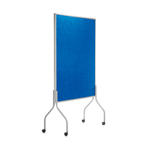 rocada Trennwand, blau 122,0 x 196,0 cm mit Rollen, 1 St.
