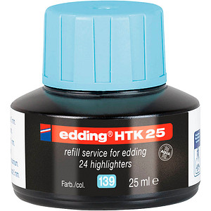 Edding HTK 25 Nachfülltinte Hellblau 25 ml