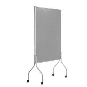 rocada Trennwand 8100V22, grau 122,0 x 196,0 cm mit Rollen, 1 St.
