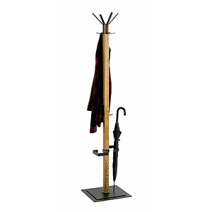 4001070543257 - Kleiderständer 54325 eiche Holz 6 Haken 400 x 1800 cm 4001070543257 HAKU Möbel