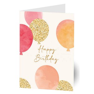 LUMA Geburtstagskarte Happy Birthday LU2882 DIN B6, 1 St.