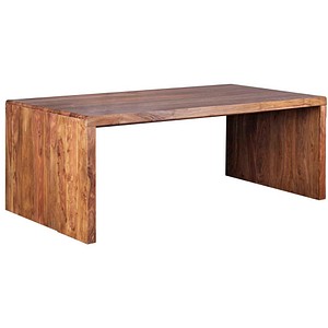 Schreibtisch BOHA Massiv-Holz Sheesham Computertisch 200 cm breit Echtholz Design Ablage Büro-Tisch Landhaus-Stil