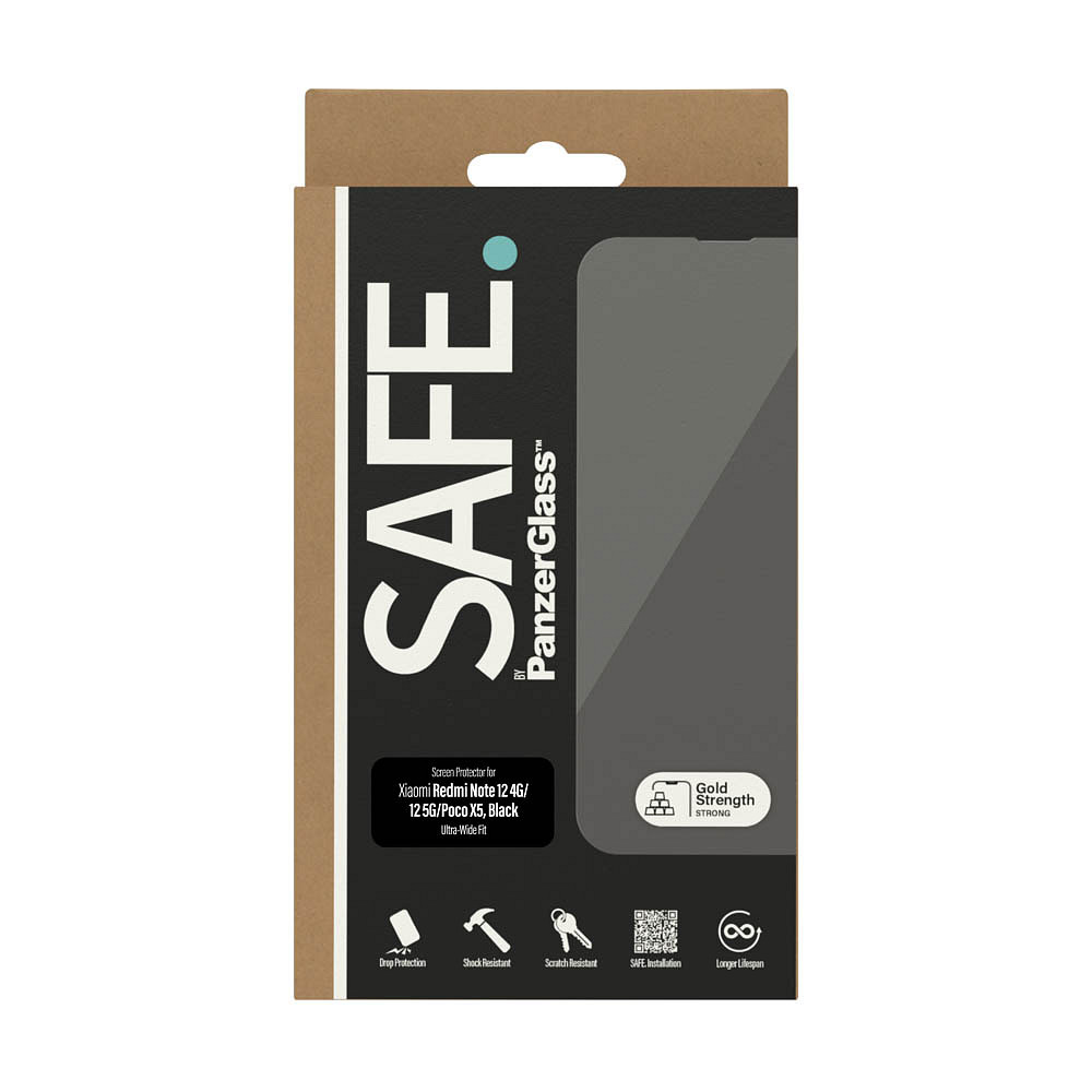 SAFE. by PanzerGlass™ Ultra Wide Fit Display-Schutzglas für Xiaomi Redmi Note 12 4G Redmi Note 12 5G Poco X5 WB11081