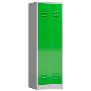 4061815855564 - Spind ClassiX gelbgrün lichtgrau X-510715 1 Schließfach 590 x 500 x 1800 cm 4061815855564 LÜLLMANN