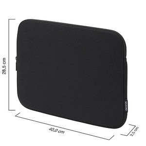 DICOTA Laptophülle Sleeve ONE Recycling-PET schwarz bis 40,6 cm (16 Zoll)