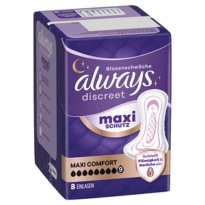 always Inkontinenzeinlagen discreet Maxi Comfort, 8 St.