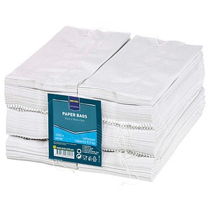 METRO PROFESSIONAL Faltenbeutel weiß 10,0 x 21,0 cm, 1.000 St.
