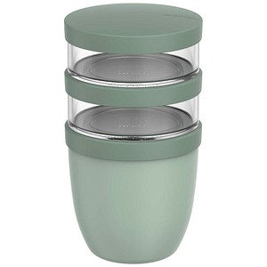 MEPAL Isolier-Speisebehälter Thermo-Lunchpot Ellipse nordic sage 0,5 + 0,2 x 0,2 l, 1 St.
