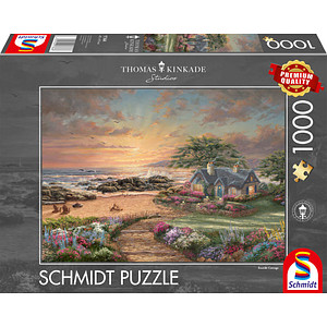 Schmidt Thomas Kinkade Seaside Cottage Puzzle, 1000 Teile