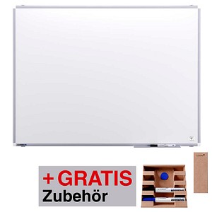 Legamaster Whiteboard PREMIUM PLUS emaillierter Stahl 120,0 x 90,0 cm weiß magnetisch inkl. Zubehör