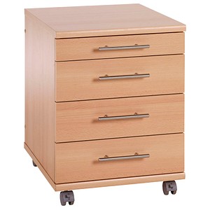 MÖBELPARTNER Amatis Rollcontainer buche 4 Auszüge