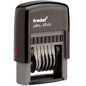 0092399735588 - Ziffernstempel Printy 4846 Kunststoff 6-stellig Schrifthöhe 4mm 0092399735588 Trodat 0092399735588 - Ziffernstempel Printy 4846 Kunststoff 6-stellig Schrifthöhe 4mm 0092399735588 Trodat