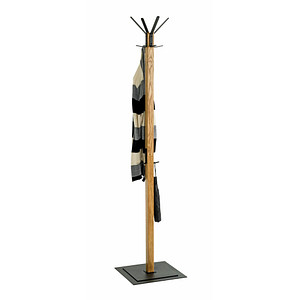 4001070543264 - Kleiderständer 54326 eiche Holz 6 Haken 400 x 1800 cm 4001070543264 HAKU Möbel 4001070543264 - Kleiderständer 54326 eiche Holz 6 Haken 400 x 1800 cm 4001070543264 HAKU Möbel