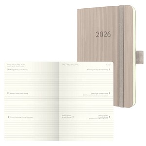 SIGEL Taschenkalender Conceptum 2026 taupe, 1 St.
