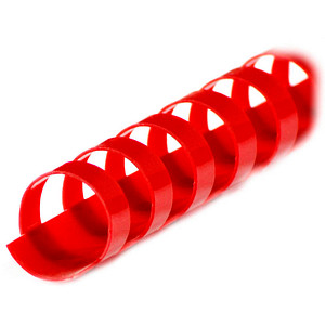 4250504521020 - 100 Kunststoffbinderücken rot für 145 Blatt 4250504521020 100 Stück