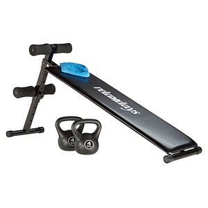4052025208479 - Relaxdays - Sit Up Bank klappbar 5-fach verstellbar Bauchtrainer Bank gepolsterte Beinfixierung Trainingsbank schwarz
