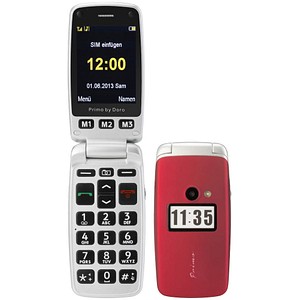413 Großtasten-Handy rot