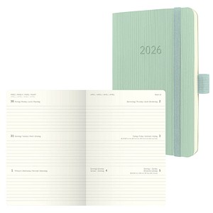 4004360772788 - 3 x Wochenkalender Conceptum ca A6 Hardcover mint green 2026