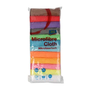 aro Mikrofasertücher Polyester 40 °C waschbar, 12 St.