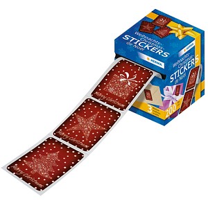 200 HERMA Aufkleber 15136 Weihnachtsmotive